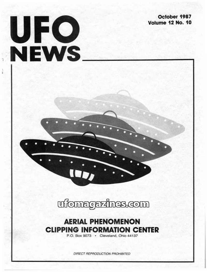 Cover of APCIC clipping service issue 10: UFO NEWS