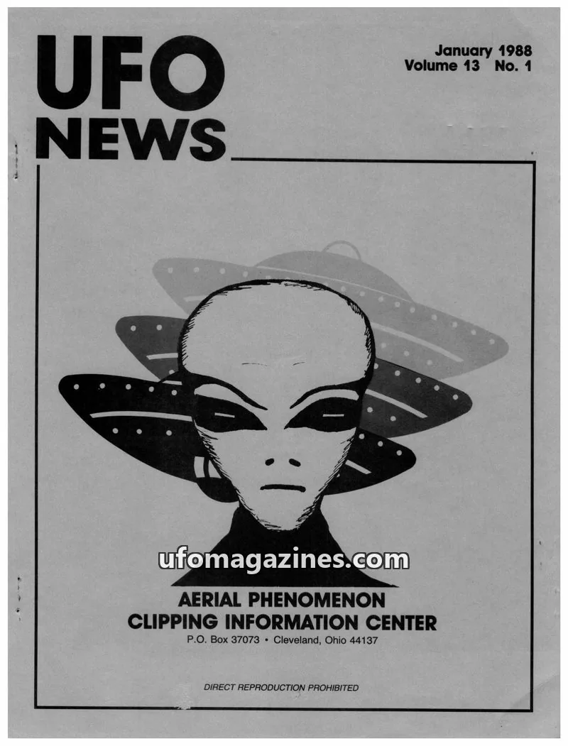 Cover of APCIC clipping service issue 1: UFO NEWS