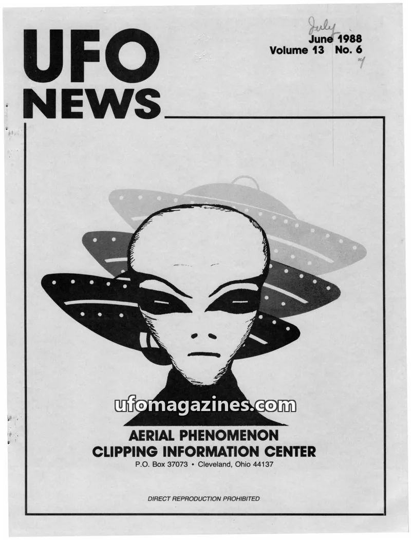 Cover of APCIC clipping service issue No. 6: UFO NEWS