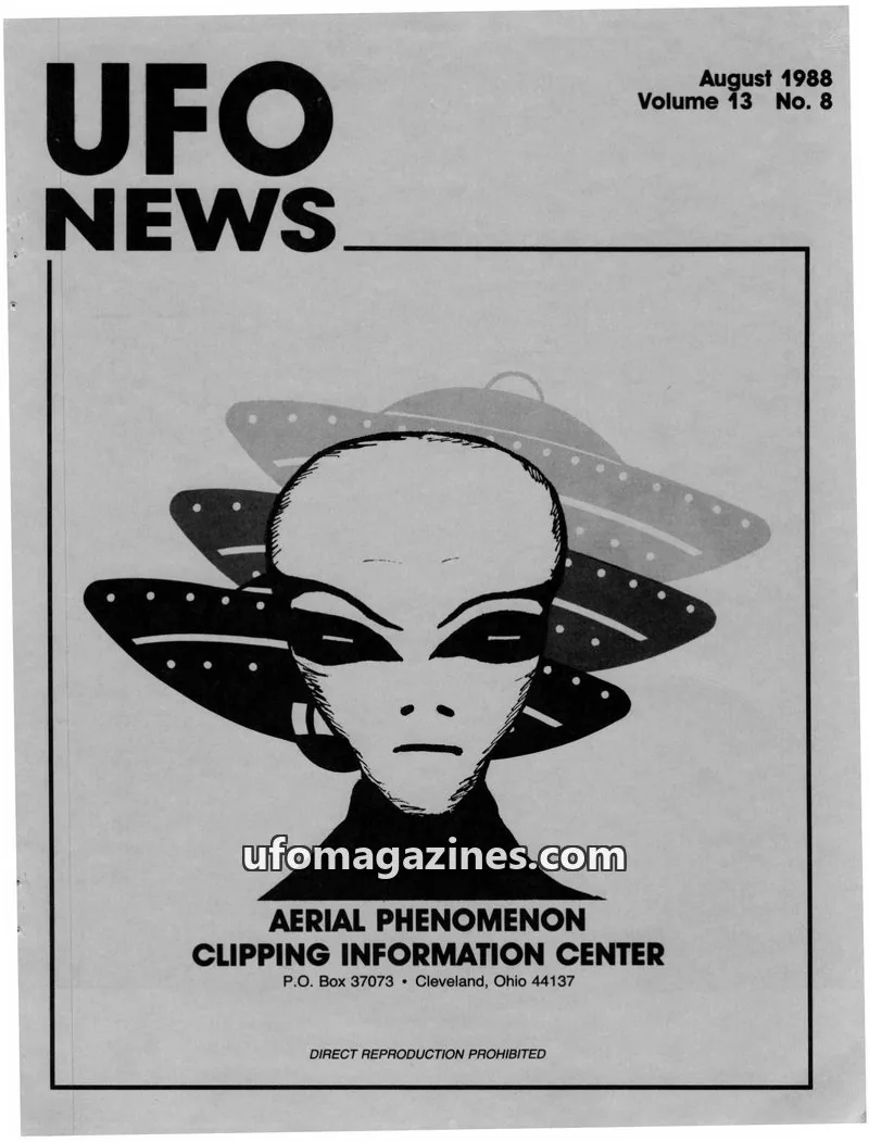 Cover of APCIC clipping service issue 8: UFO NEWS