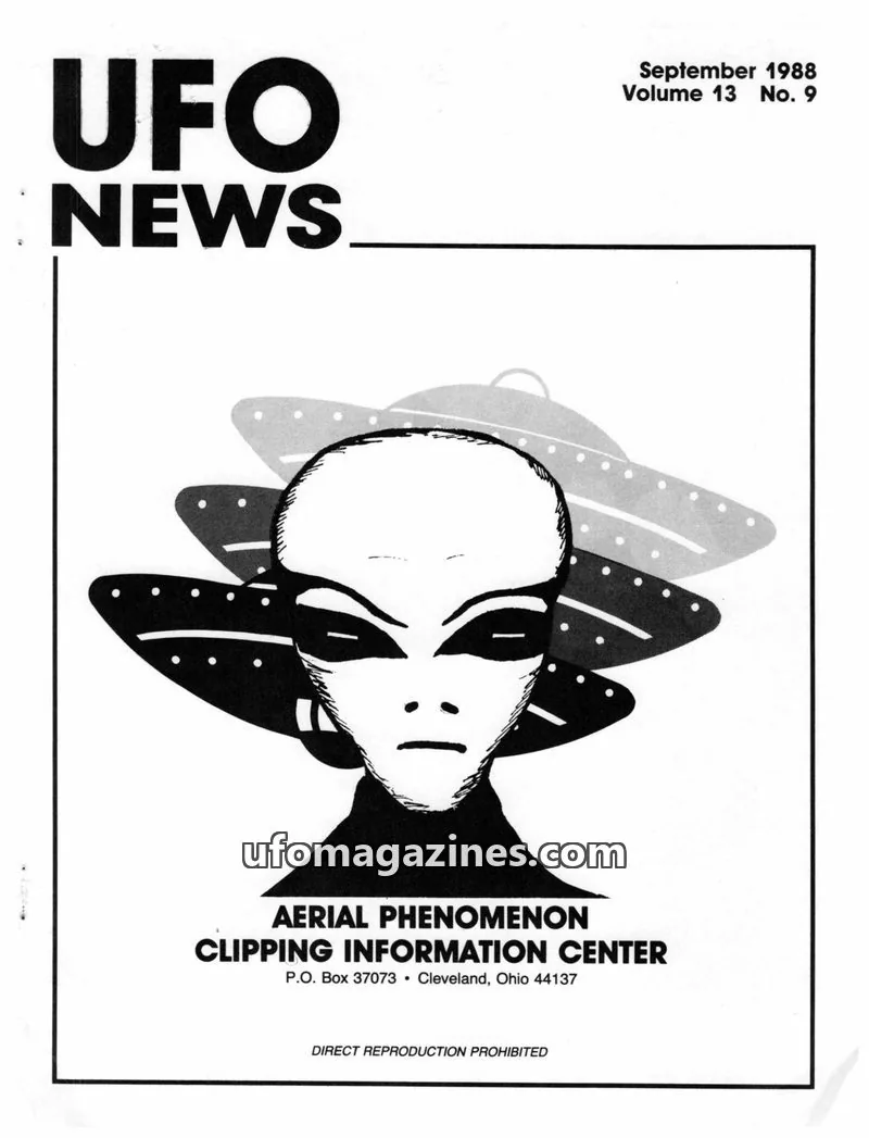 Cover of APCIC clipping service issue No. 9: UFO NEWS
