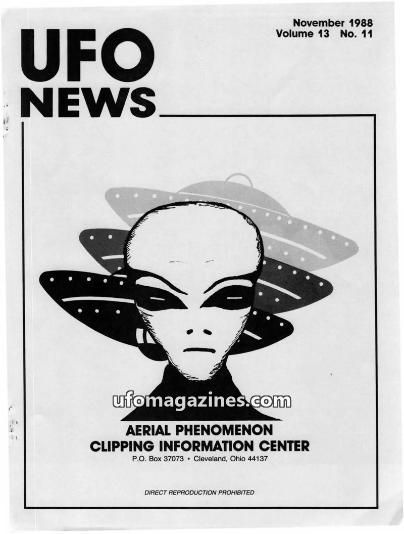 Cover of APCIC clipping service issue No. 11: UFO NEWS