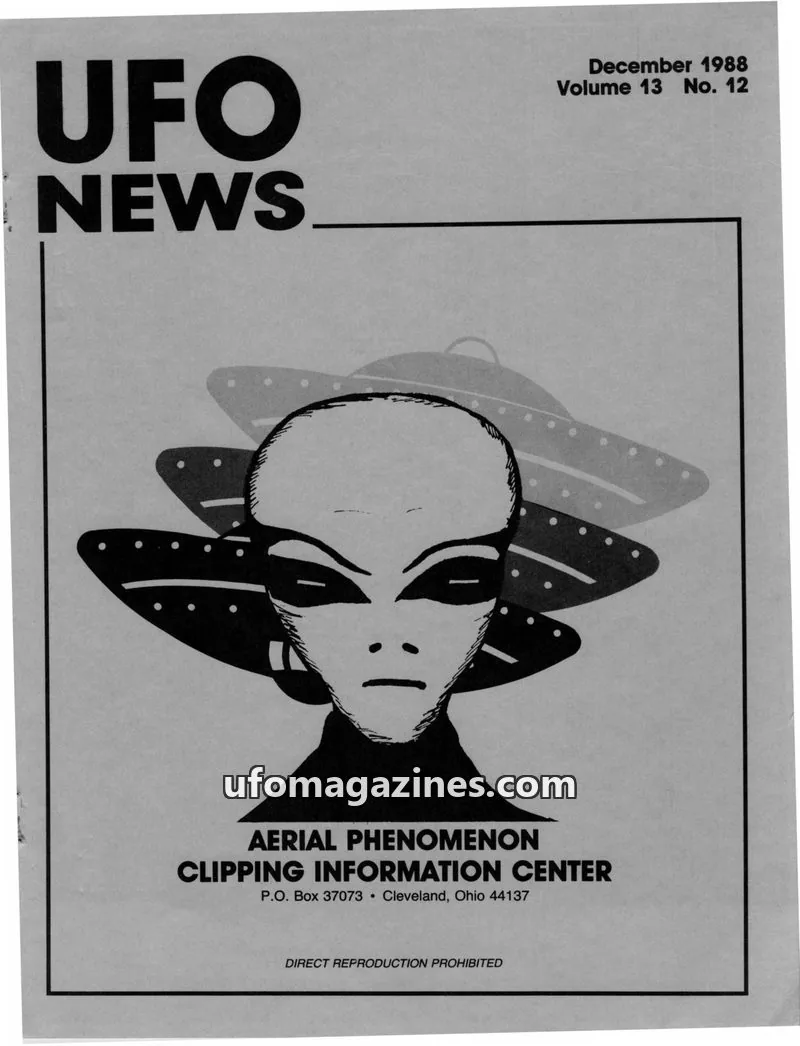Cover of APCIC clipping service issue 12: UFO NEWS