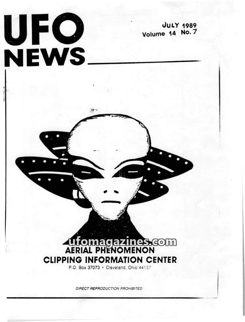 Cover of APCIC clipping service issue 7: UFO NEWS