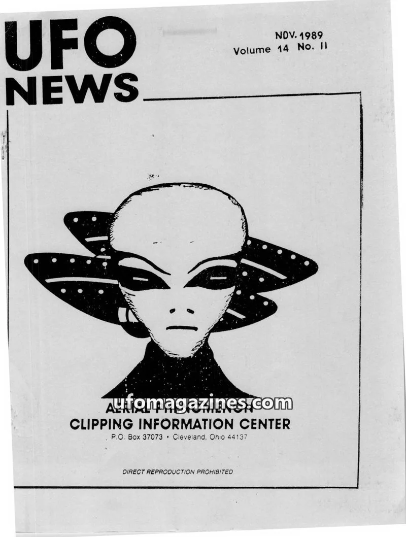 Cover of APCIC clipping service issue 11: UFO NEWS