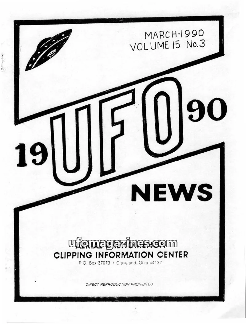 Cover of APCIC clipping service issue No. 3: 19 UFO 90 NEWS