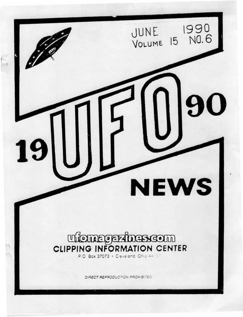 Cover of APCIC clipping service issue 6: UFO NEWS