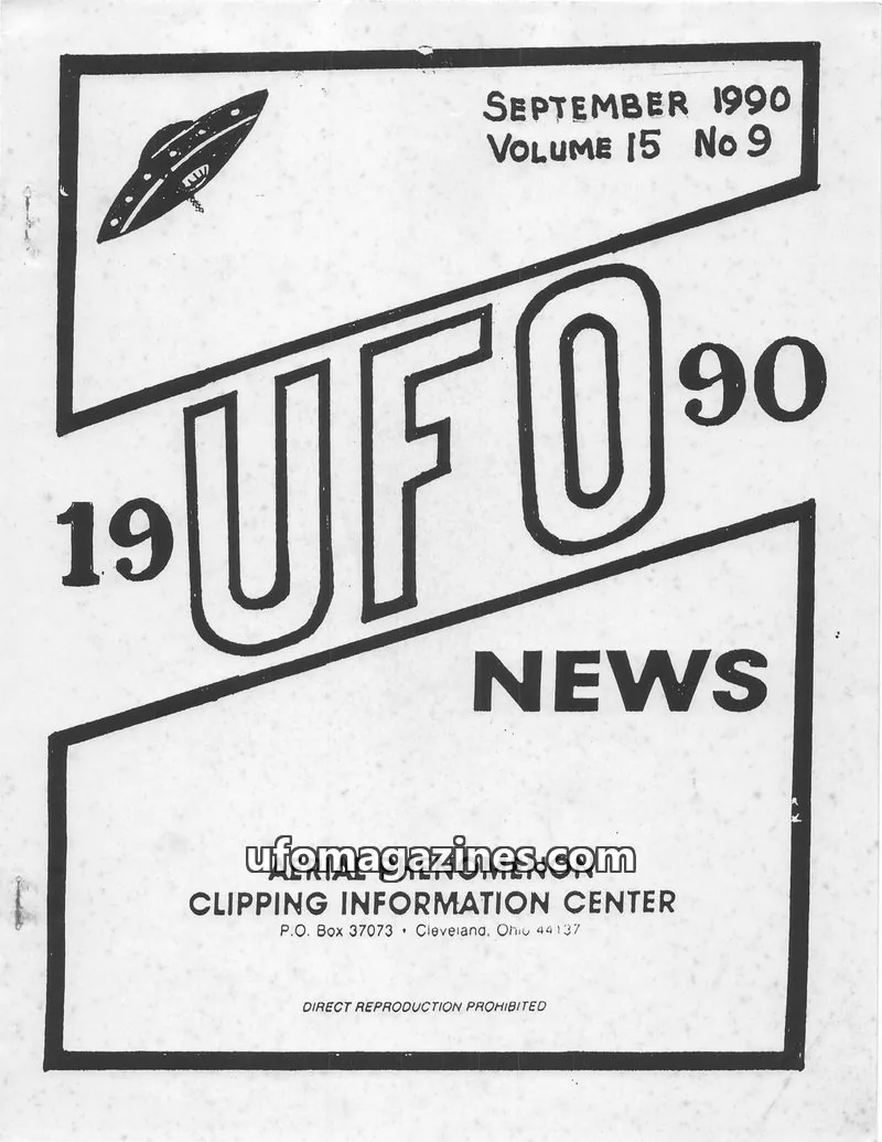 Cover of APCIC clipping service issue 9: UFO NEWS