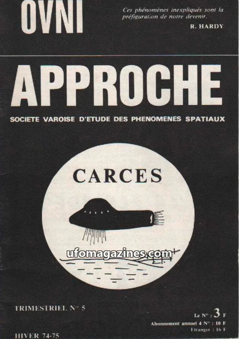 Cover of Approche issue N° 5: APPROCHE