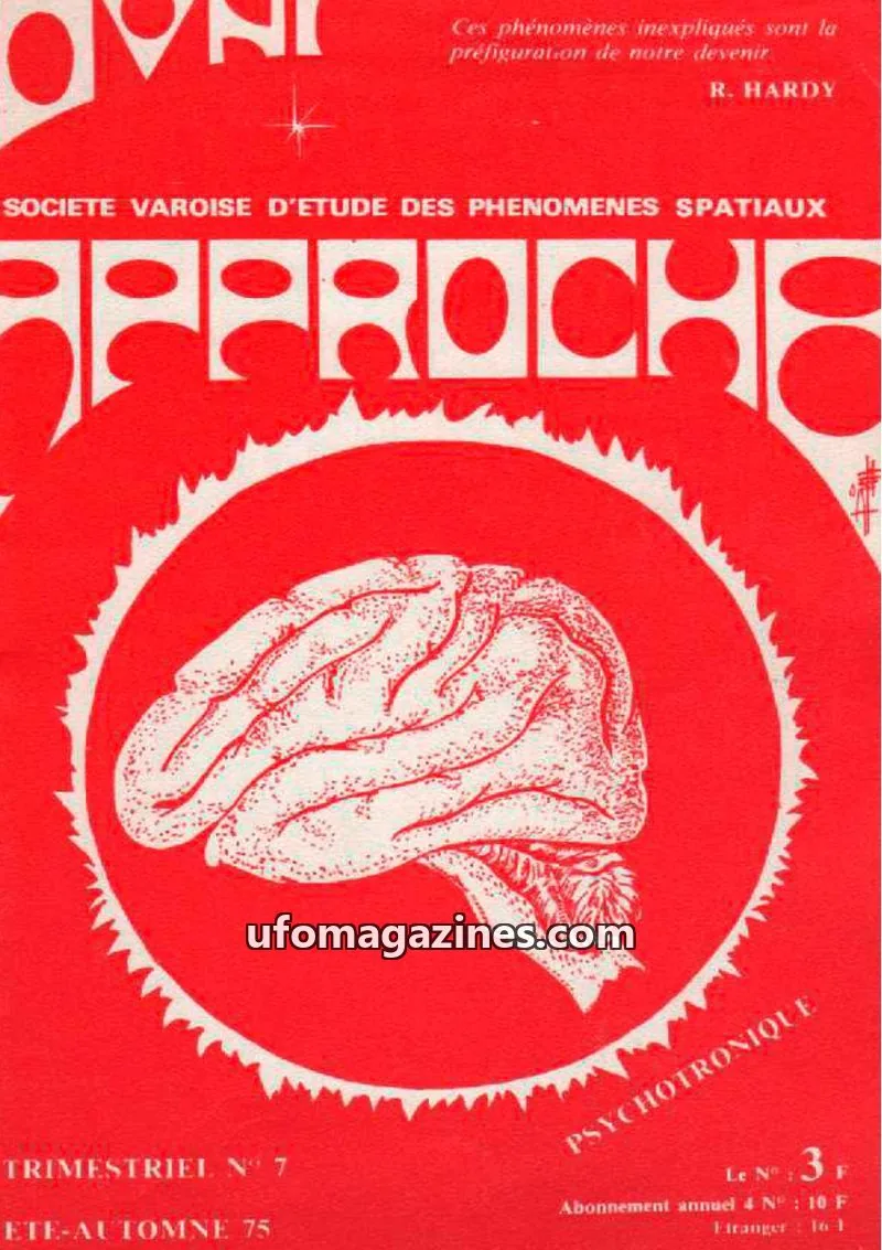 Cover of Approche issue 7: APPROCHE