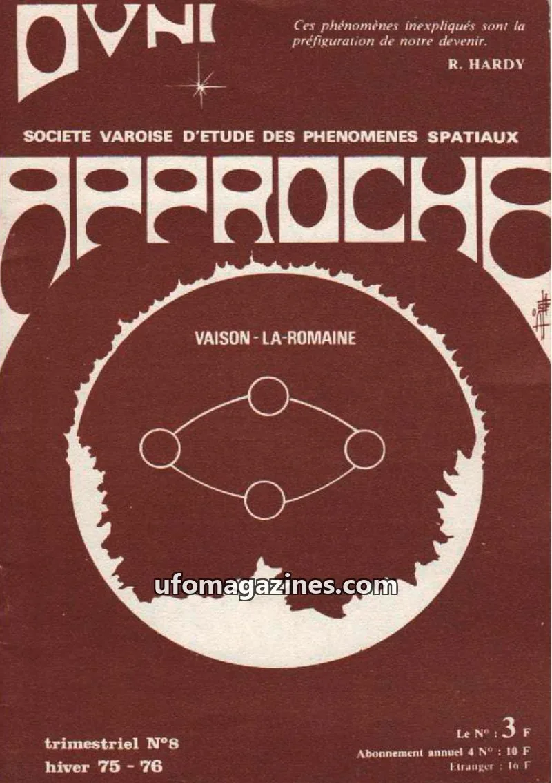 Cover of Approche issue N°8: OVNI