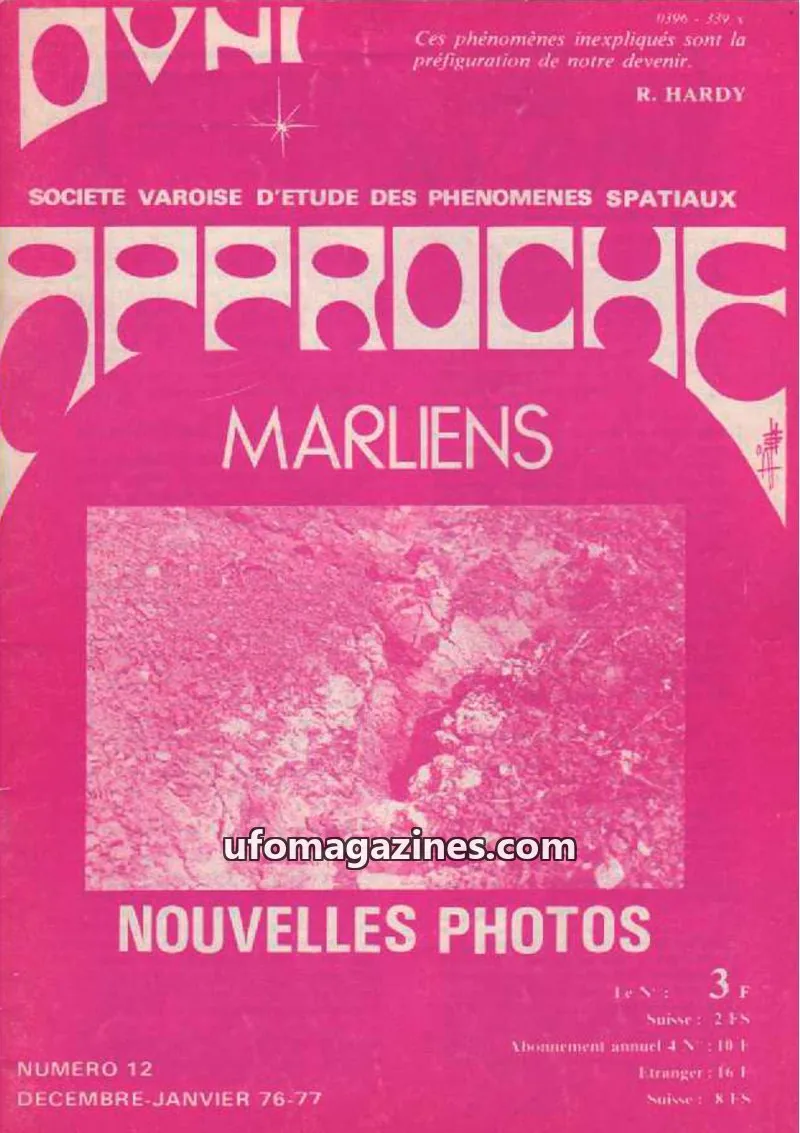 Cover of Approche issue 12: APPROCHE
