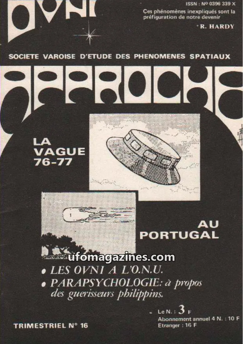 Cover of Approche issue N° 16: APPROCHE