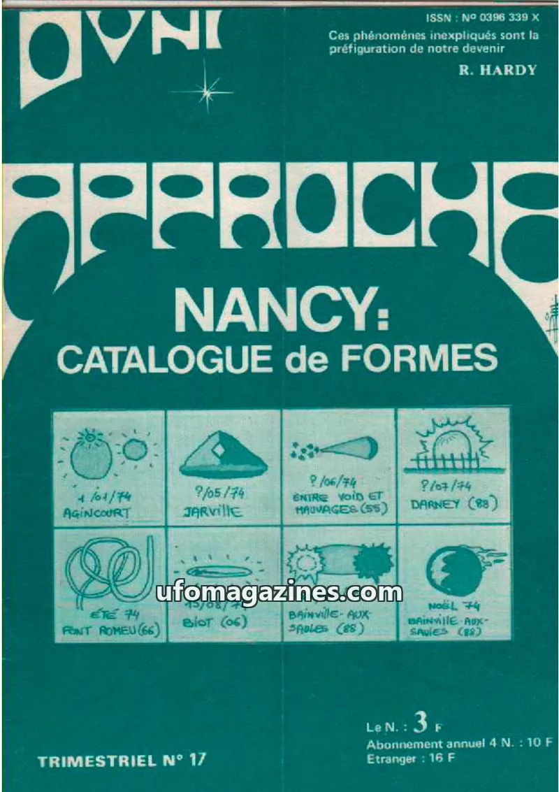 Cover of Approche issue 17: APPROCHE