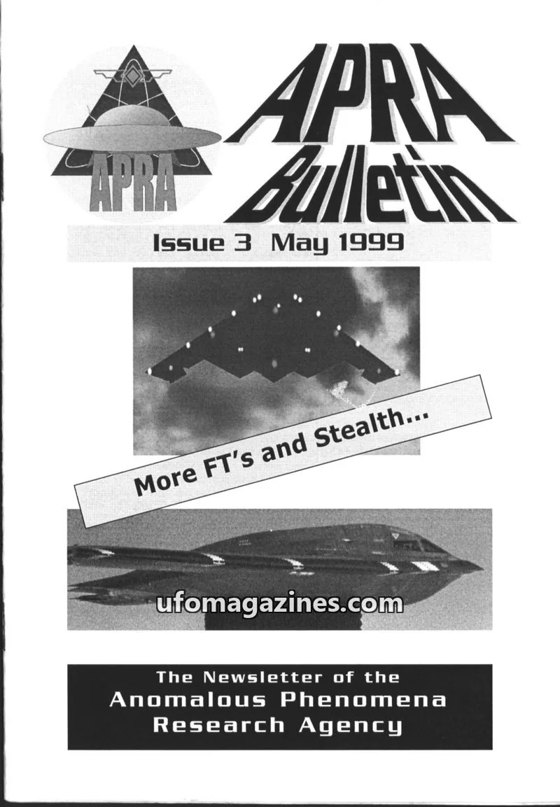 Cover of Anomalous Phenomena Research Agency issue 3: APRA Bulletin