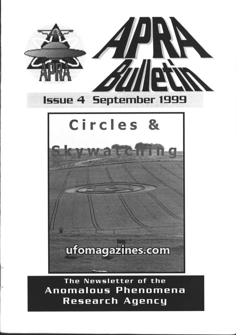 Cover of Anomalous Phenomena Research Agency issue 4: APRA Bulletin
