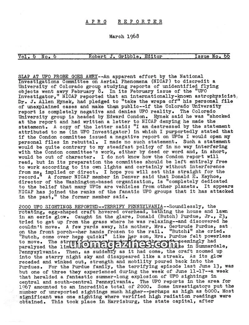 Cover of APRG issue No. 66: APRG REPORTER