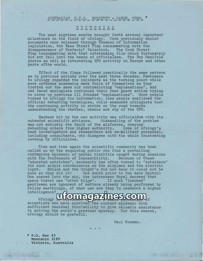 Cover of AERIAL PHENOMENA RESEARCH ORGANIZATION, INC. issue VOL. 28, NO. 9: THE A.P.R.O. BULLETIN
