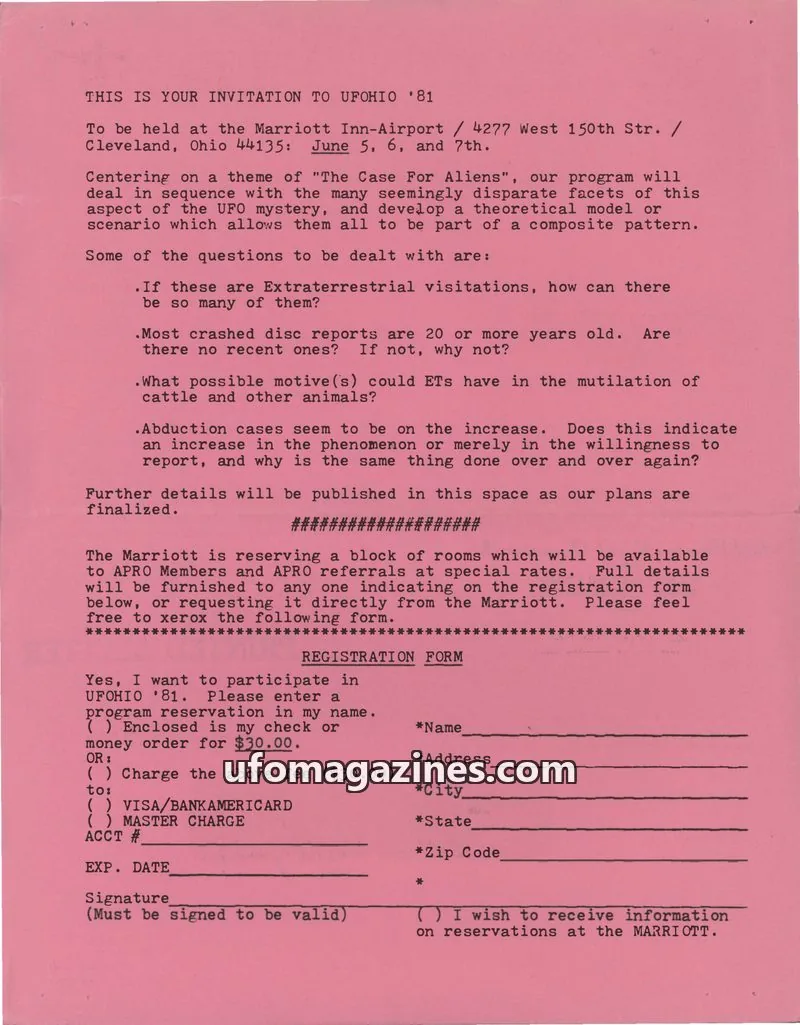 Cover of AERIAL PHENOMENA RESEARCH ORGANIZATION, INC. issue 3: the apro bulletin