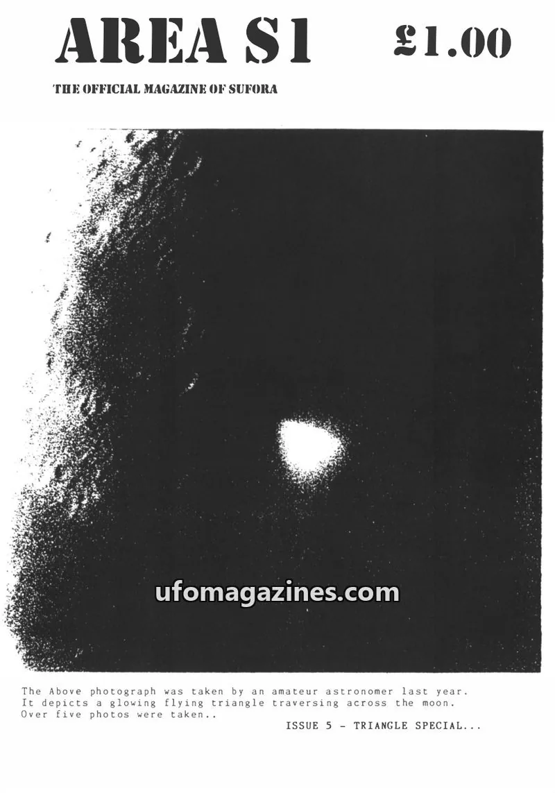 Cover of SUFORA issue 5: AREA S1