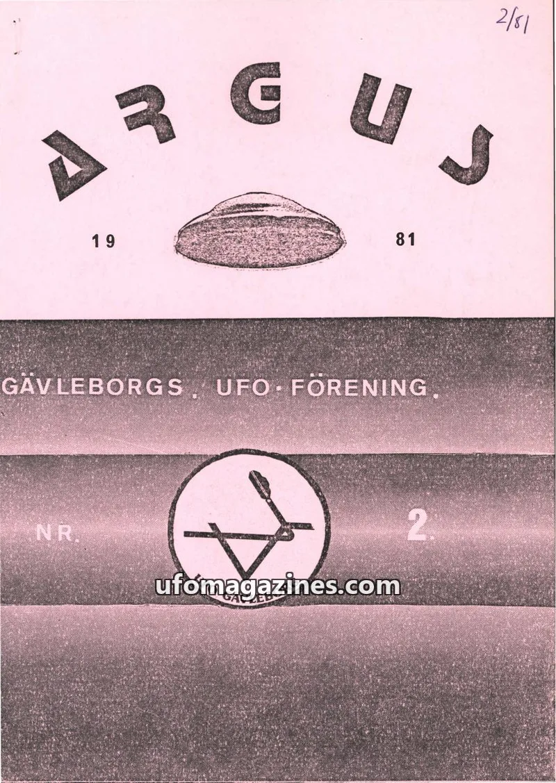 Cover of Argus issue 2: ARGUS