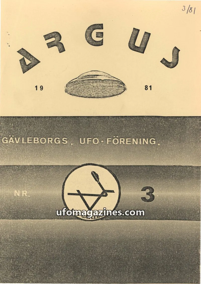 Cover of Argus issue 3: ARGUS