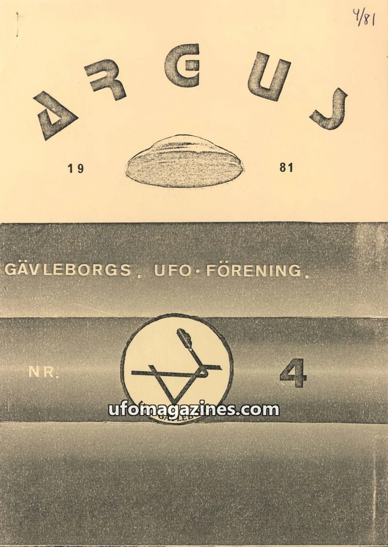 Cover of Argus issue 4: ARGUS