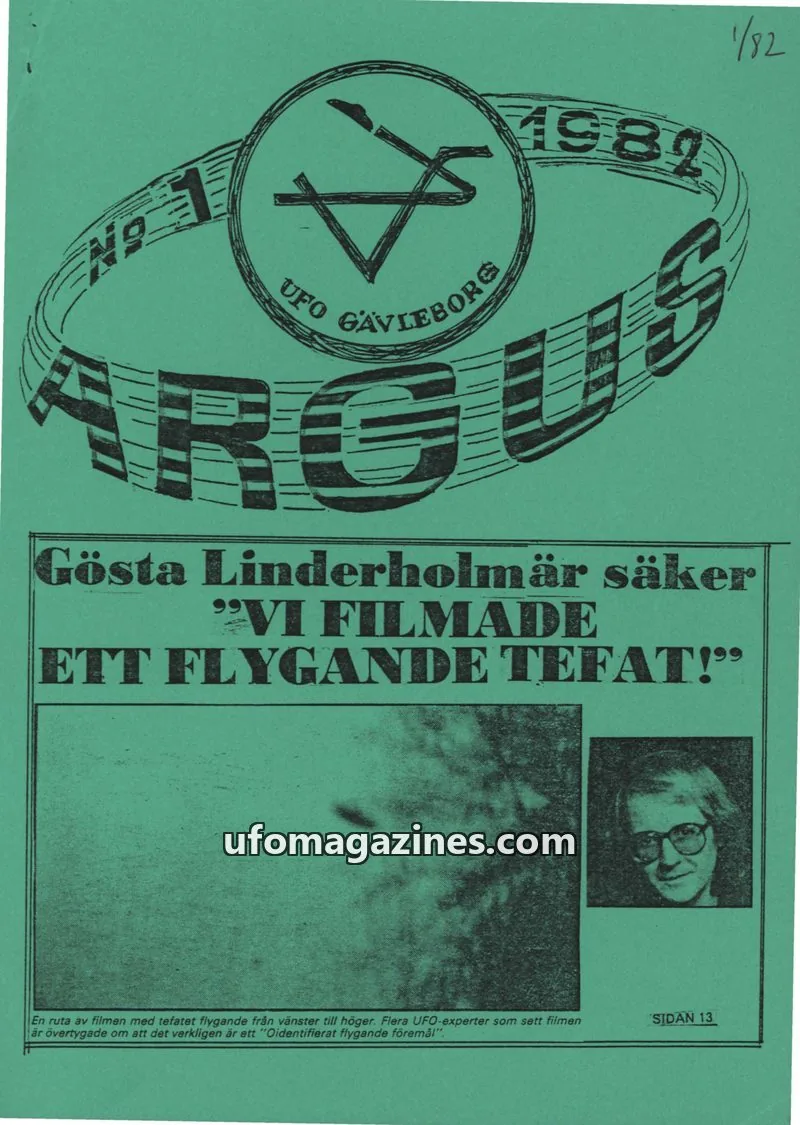 Cover of Argus issue 1/82: ARGUS