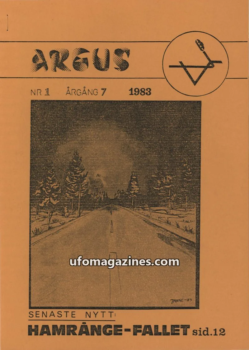 Cover of Argus issue NR 1: ARGUS