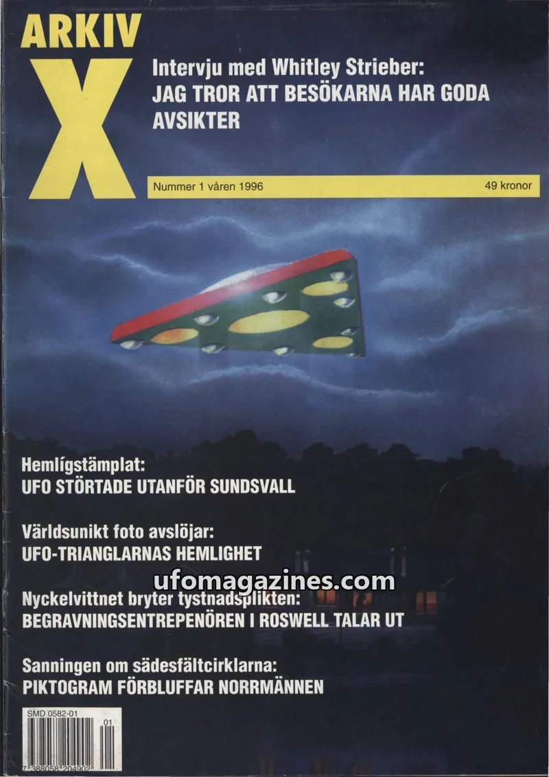 Cover of Arkiv X (Jan Ove Sundberg) issue Nummer 1: ARKIV