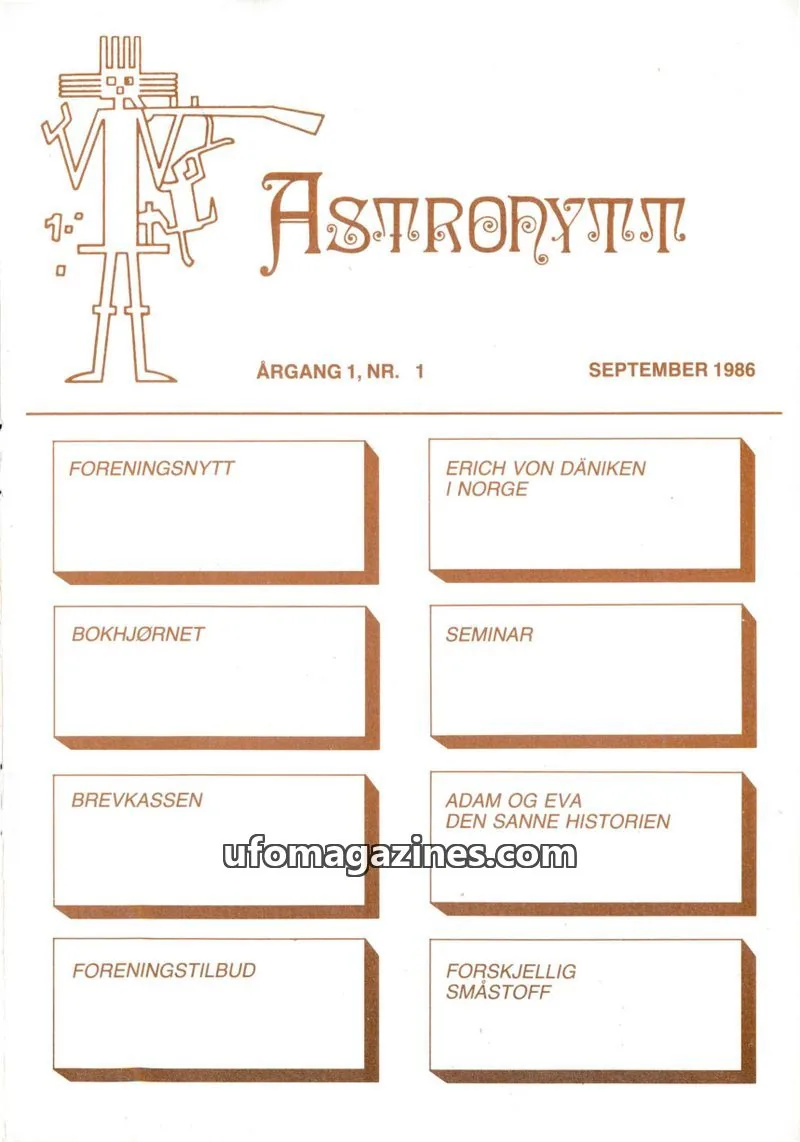 Cover of Astronytt issue 1: ASTRONYTT