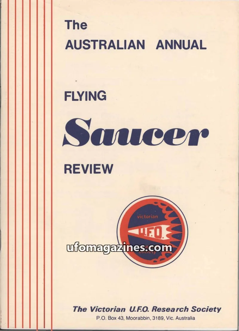 Cover of The Victorian U.F.O. Research Society issue June 1981: The AUSTRALIAN ANNUAL FLYING Saucer REVIEW