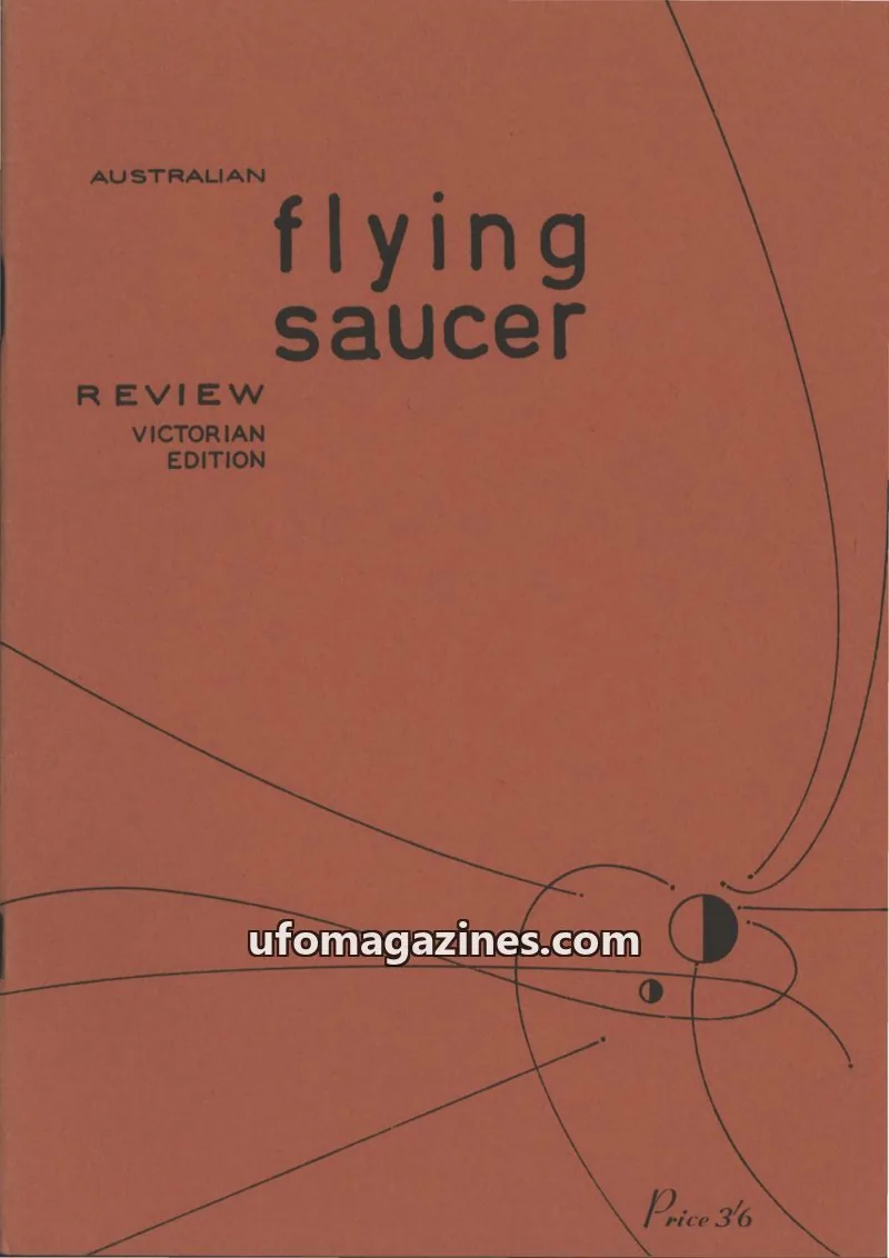 Cover of Victorian Flying Saucer Research Society issue 2: AUSTRALIAN flying saucer REVIEW