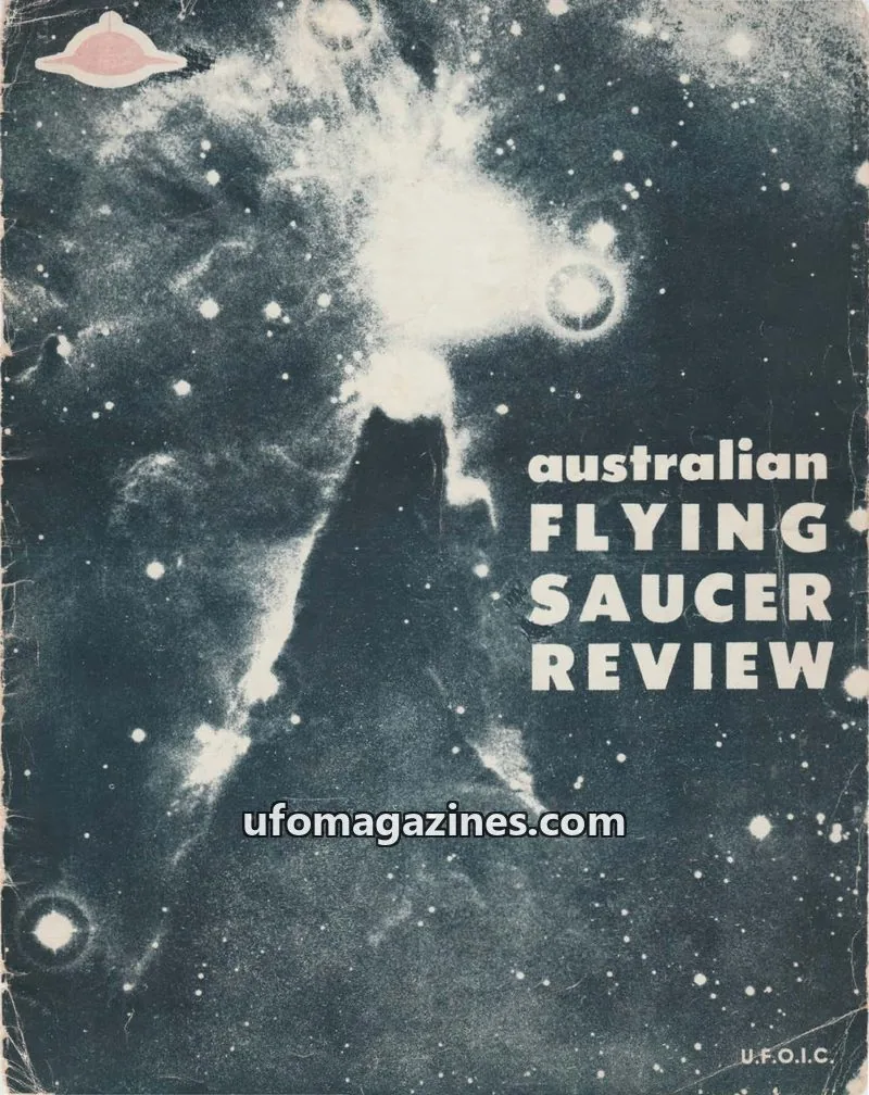 Cover of Australian Flying Saucer Review issue 8: AUSTRALIAN FLYING SAUCER REVIEW