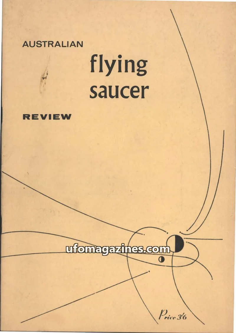 Cover of Victorian Flying Saucer Research Society issue No. 4: AUSTRALIAN flying saucer REVIEW