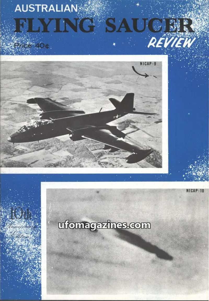 Cover of Victorian Flying Saucer Research Society issue 6: AUSTRALIAN FLYING SAUCER REVIEW