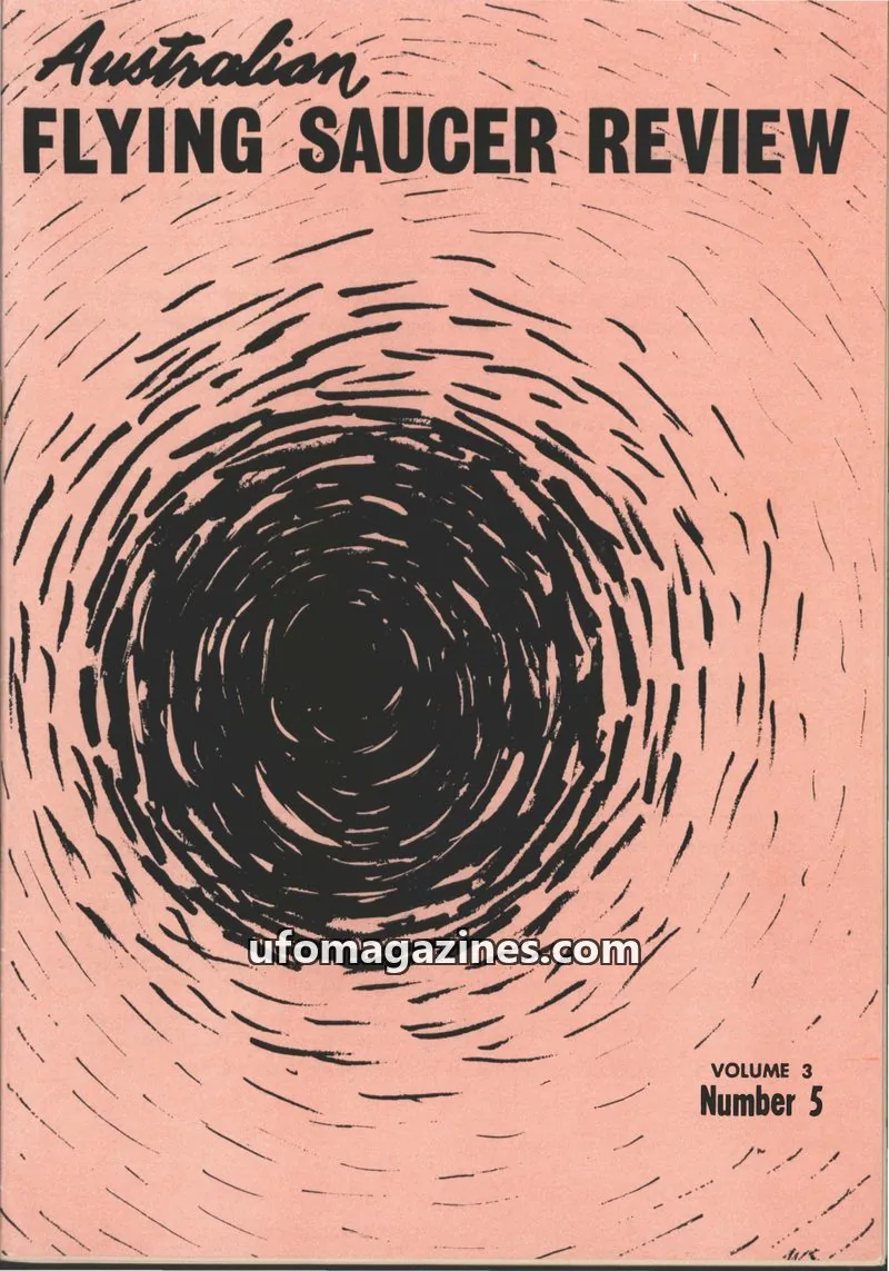 Cover of Victorian U.F.O. Research Society issue Number 5: Australian Flying Saucer Review