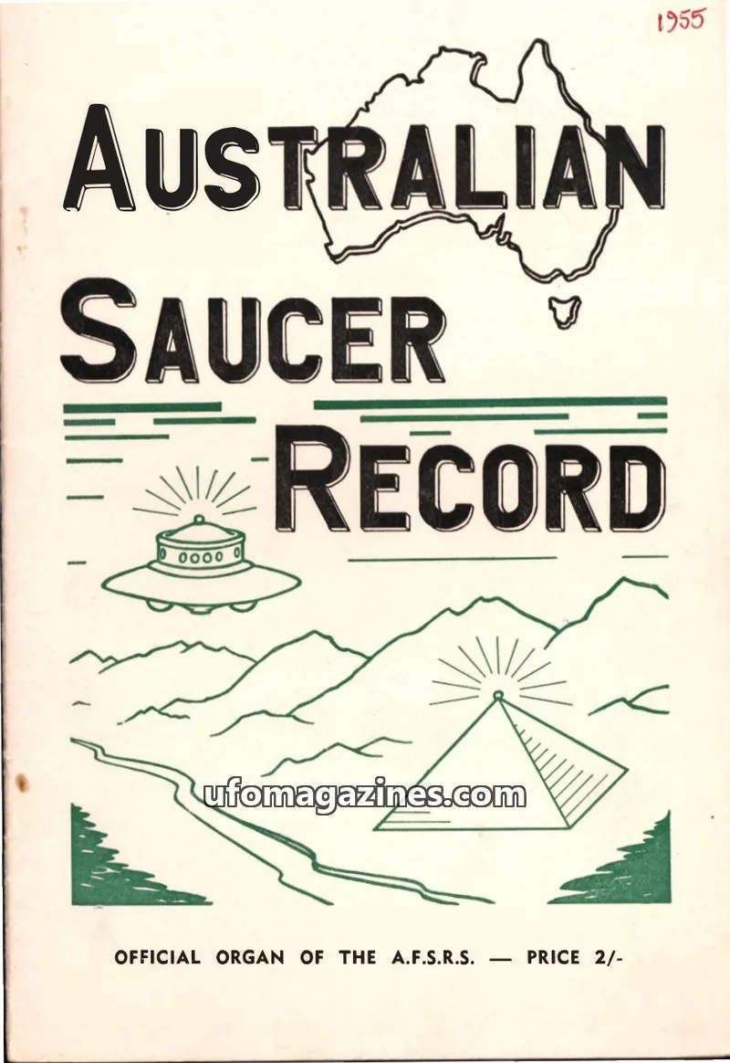 Cover of The Australian Flying Saucer Research Society issue 3: AUSTRALIAN SAUCER RECORD