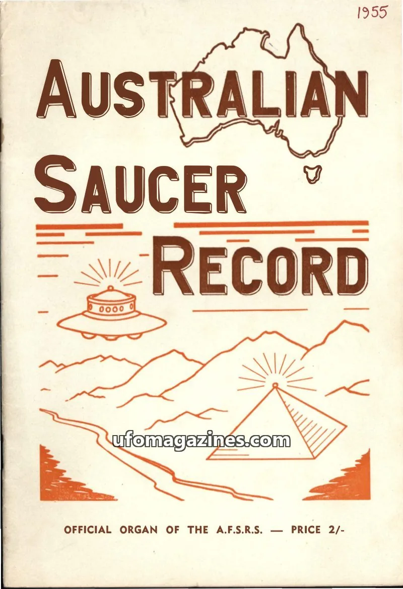 Cover of The Australian Flying Saucer Research Society issue Vol. 1. No. 4.: AUSTRALIAN SAUCER RECORD