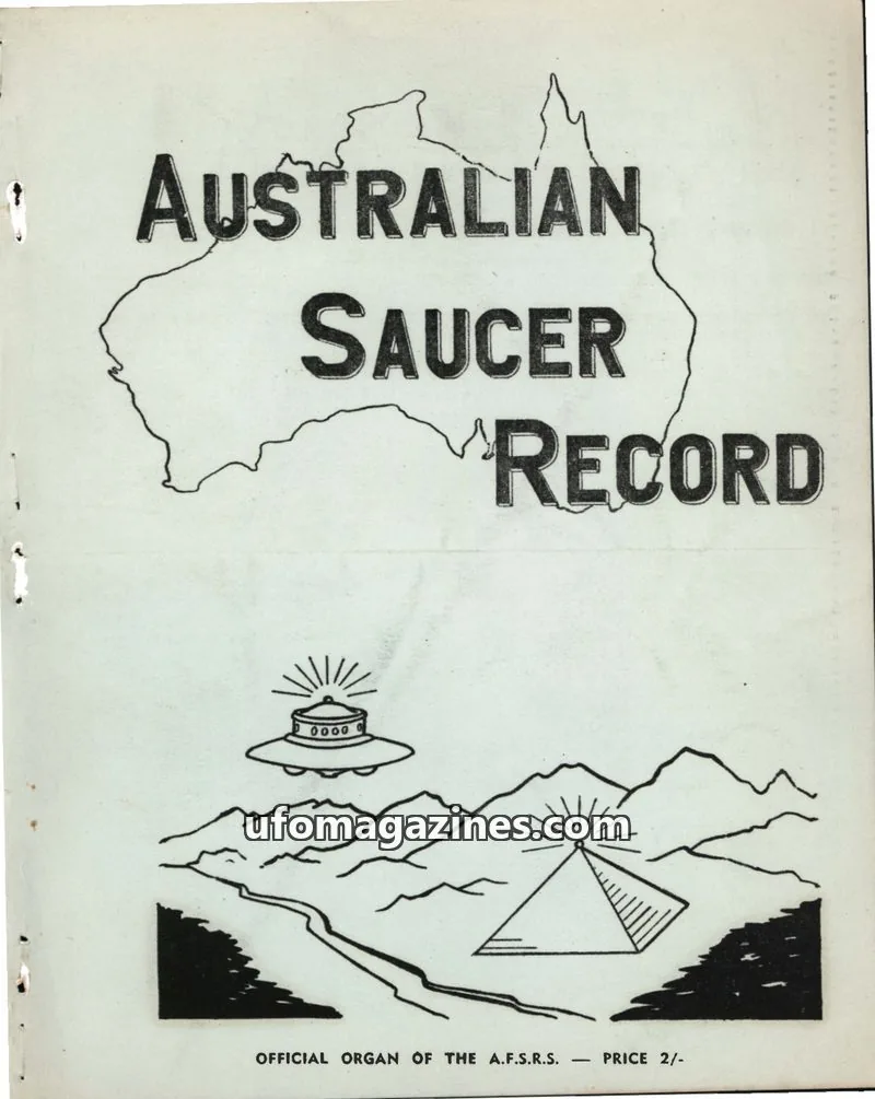 Cover of Australian Saucer Record (Stone) issue Vol. 4 No. 2: AUSTRALIAN SAUCER RECORD