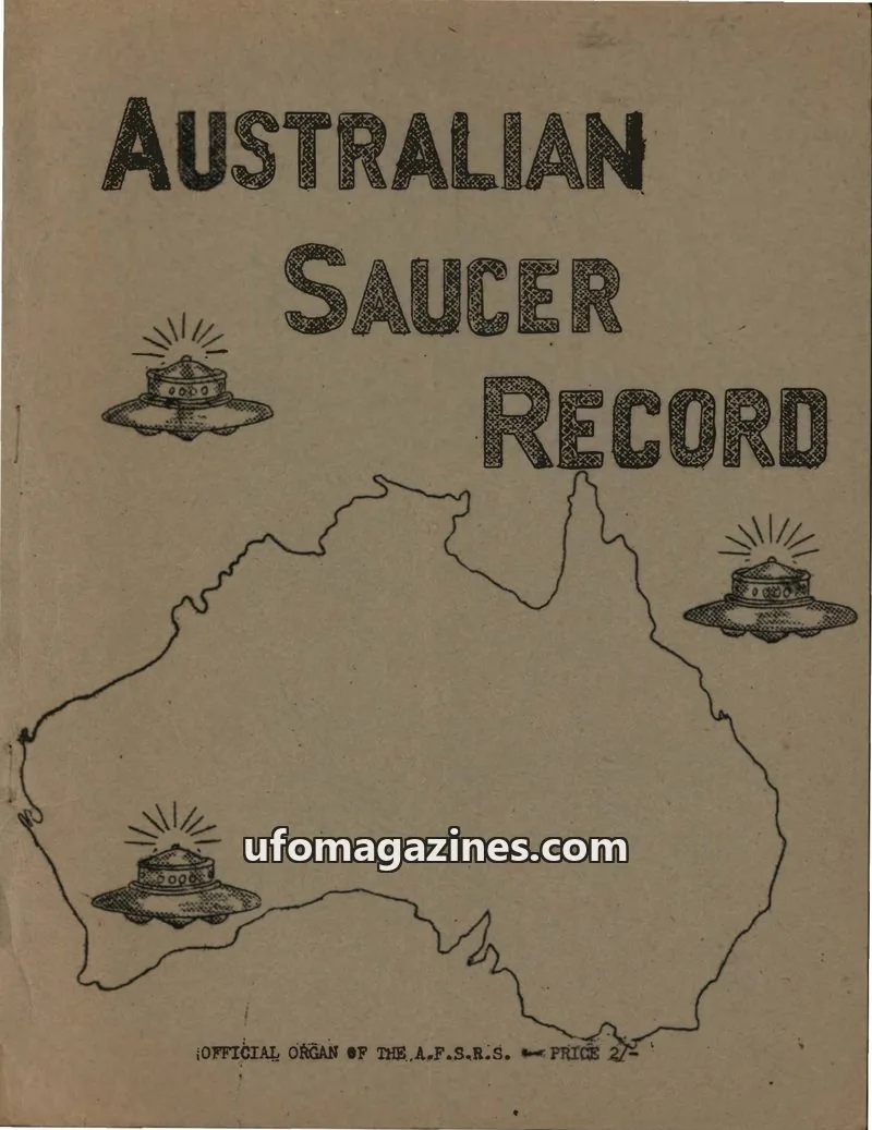 Cover of Australian Saucer Record (Stone) issue No. 4: AUSTRALIAN SAUCER RECORD