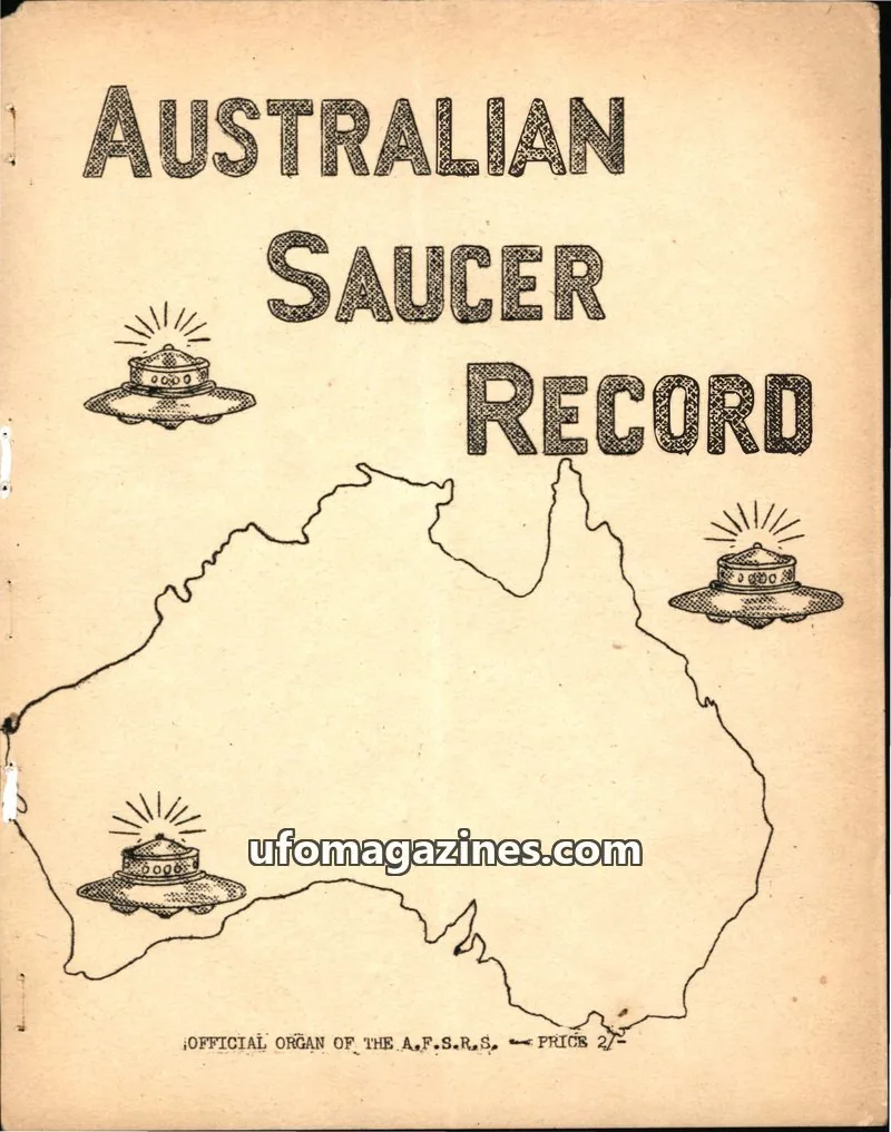 Cover of Australian Saucer Record (Stone) issue No. 2: AUSTRALIAN SAUCER RECORD
