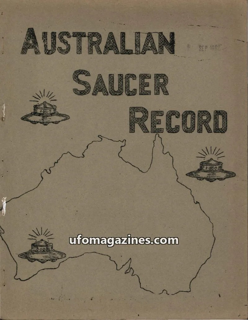 Cover of Australian Saucer Record (Stone) issue 3: AUSTRALIAN SAUCER RECORD