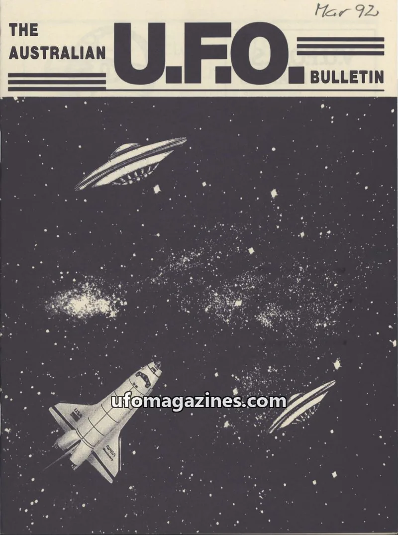 Cover of Australian UFO Bulletin issue VBH122: THE AUSTRALIAN U.F.O. BULLETIN