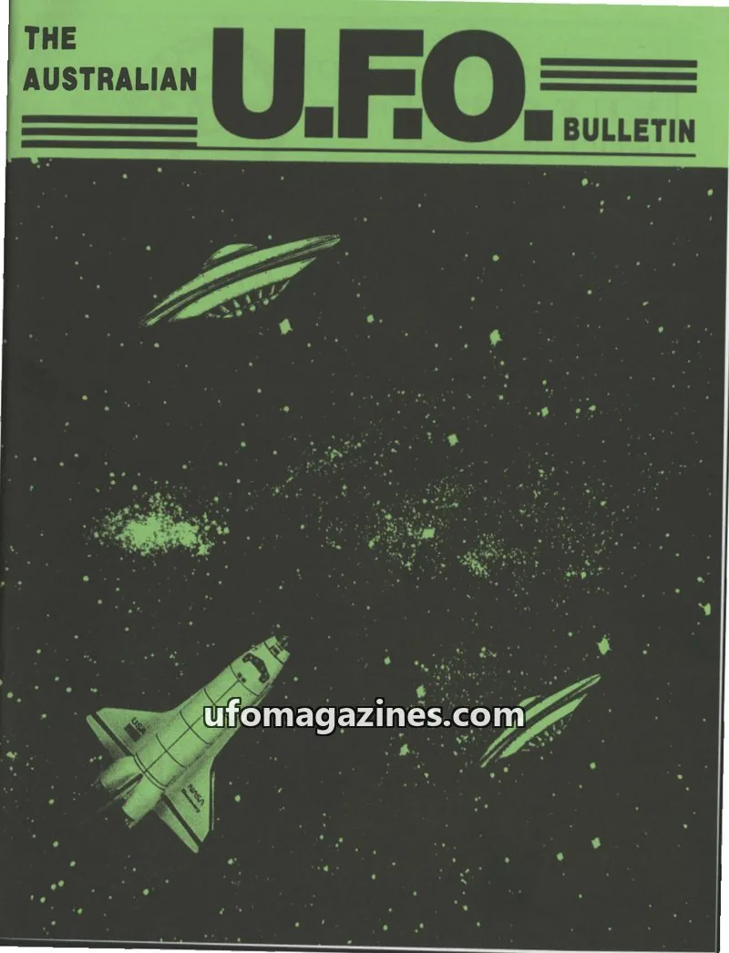 Cover of Victorian U.F.O. Research Society issue DECEMBER 1992: THE AUSTRALIAN U.F.O. BULLETIN