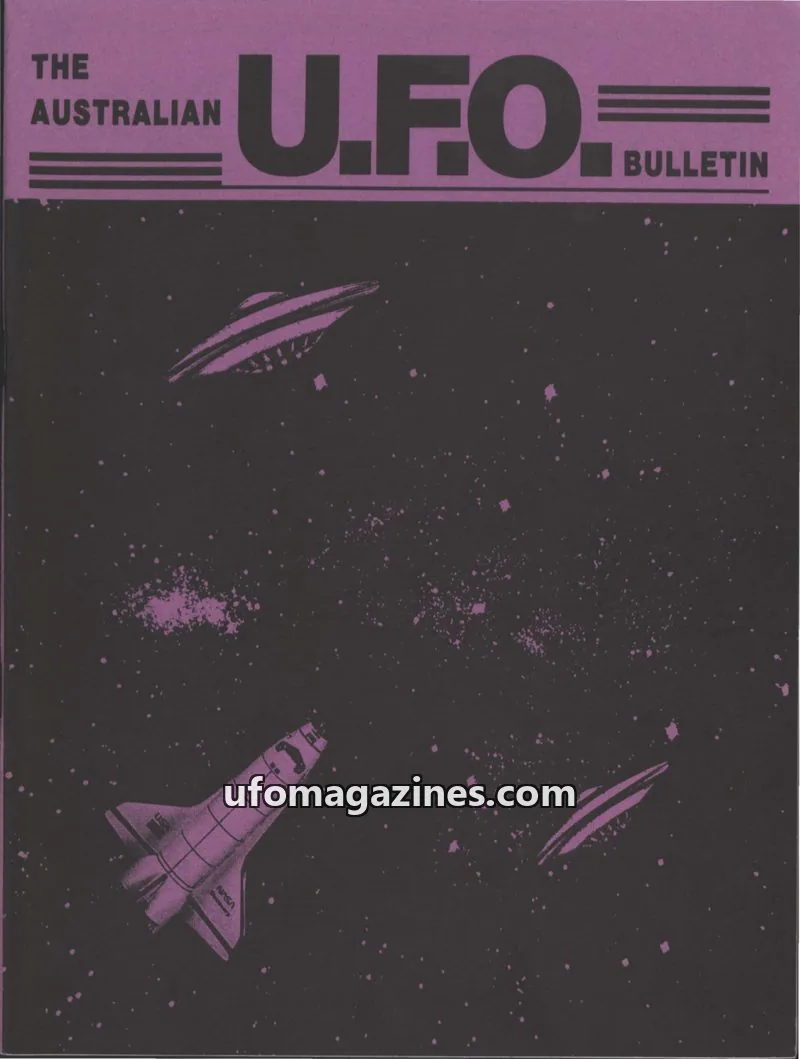 Cover of Victorian U.F.O. Research Society issue VBH122: THE AUSTRALIAN U.F.O. BULLETIN