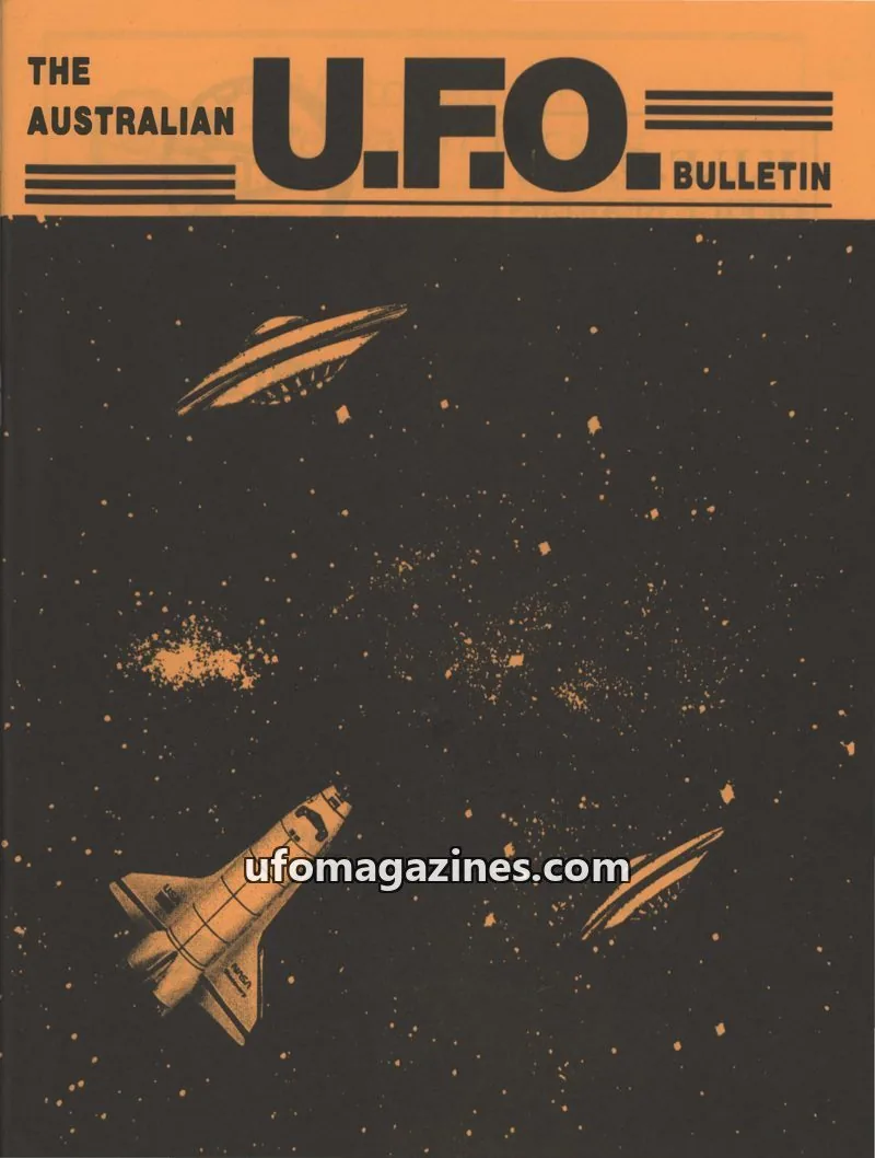 Cover of Victorian U.F.O. Research Society issue VBH122: THE AUSTRALIAN U.F.O. BULLETIN