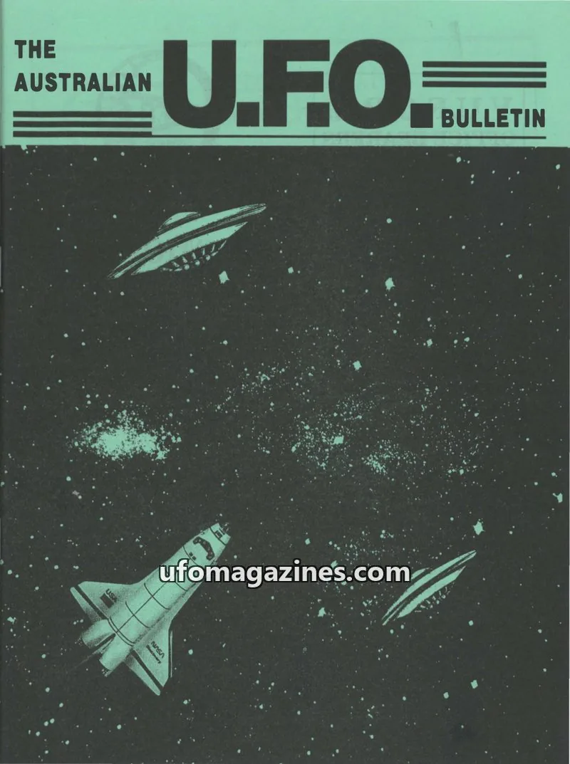 Cover of Australian UFO Bulletin issue JUNE 1995: THE AUSTRALIAN U.F.O. BULLETIN
