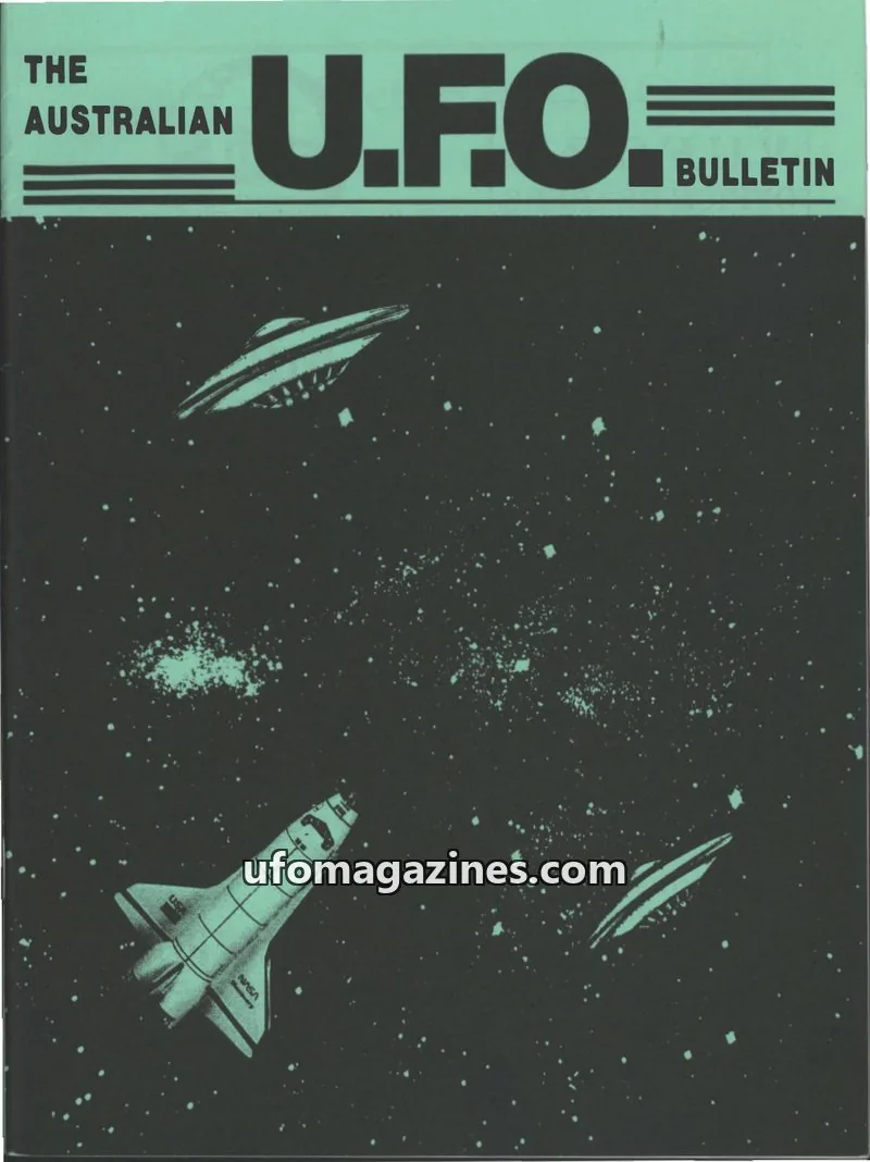 Cover of Australian UFO Bulletin issue SEPTEMBER 1996: THE AUSTRALIAN U.F.O. BULLETIN