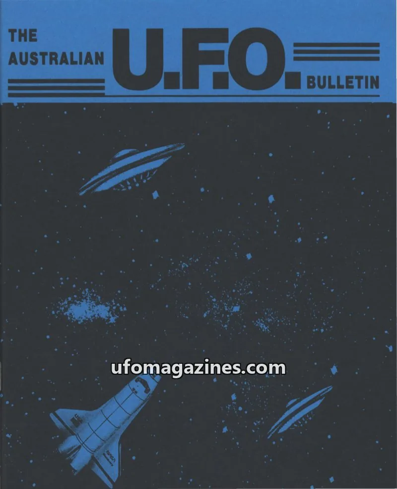 Cover of Victorian U.F.O. Research Society issue DECEMBER 1996: THE AUSTRALIAN U.F.O. BULLETIN